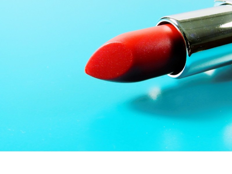 Blood-Red Lipstick